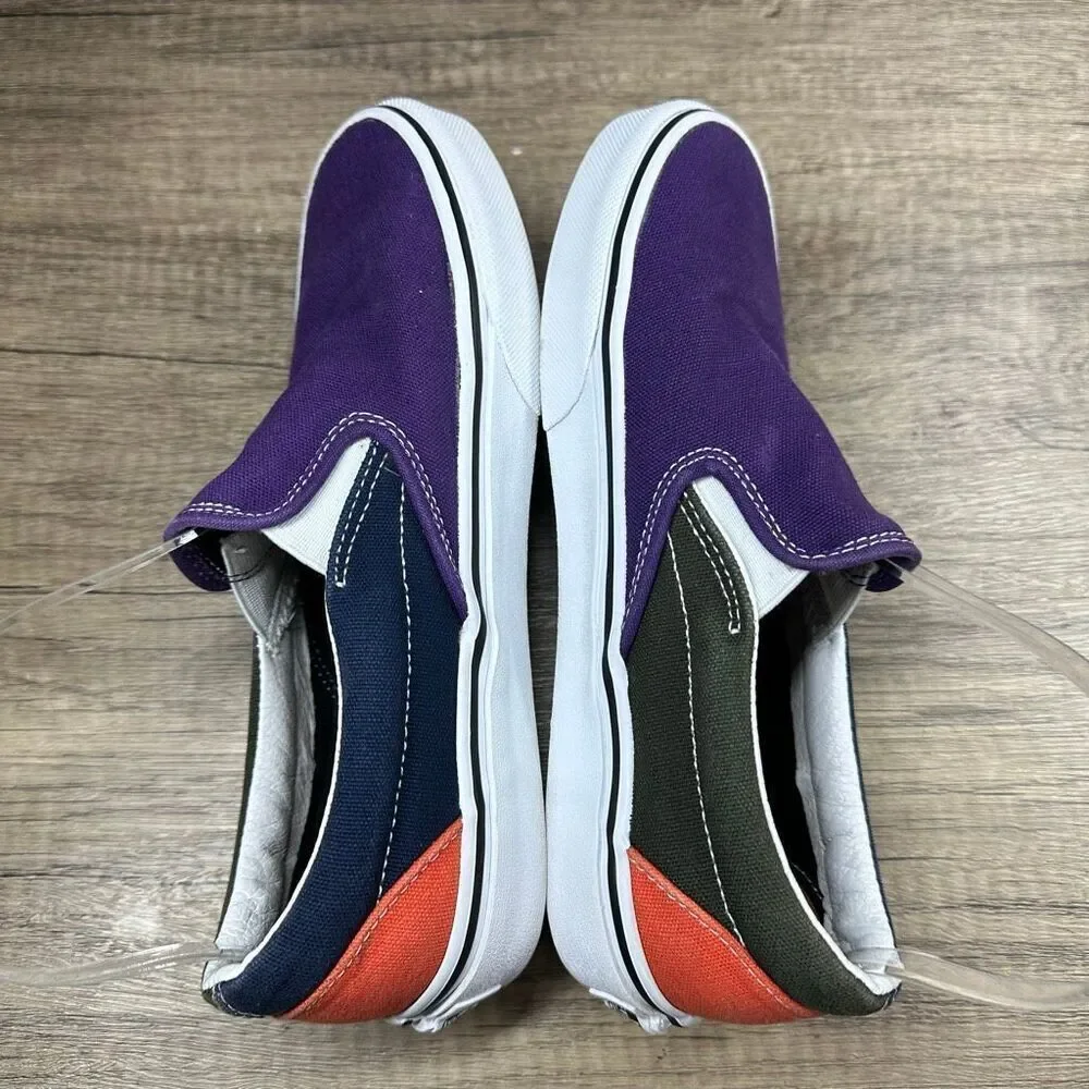Vans~Women's~Classic‎ Slip On (Mix & Match) Violet/Indigo Sneakers~Size 7